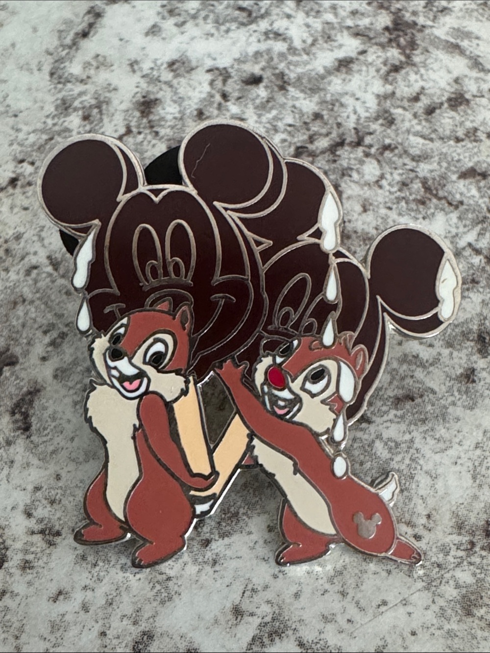 Disney Cast Lanyard Chip & Dale/Food - Chip and Dale with Mickey Ice cream 2005